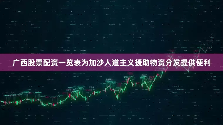 广西股票配资一览表为加沙人道主义援助物资分发提供便利